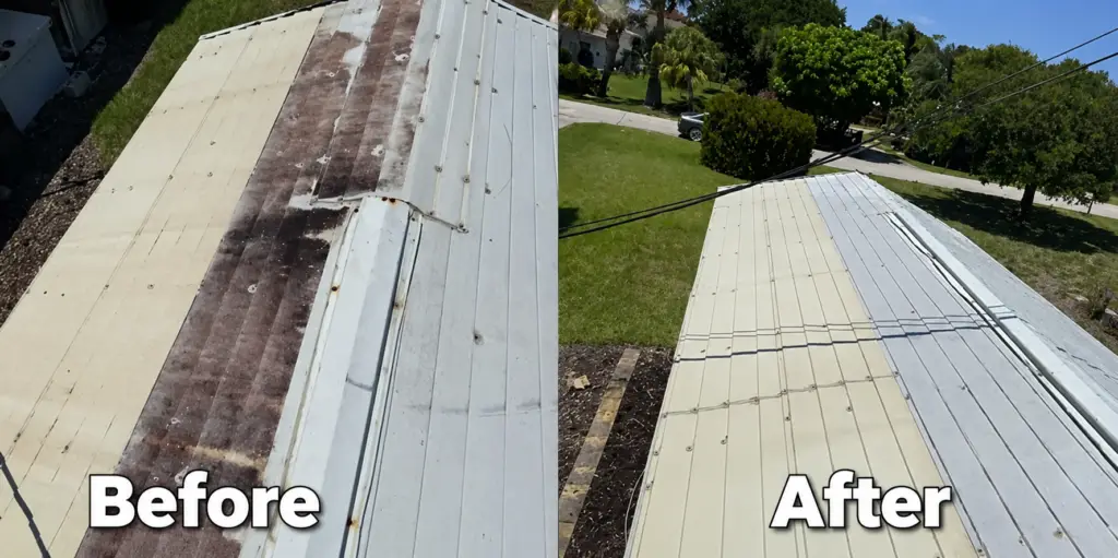 Before & After Metal Roof