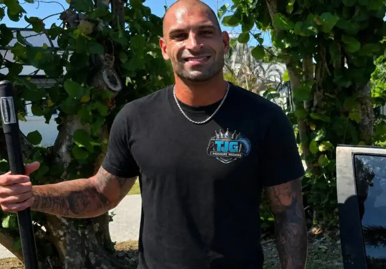 Justin Jarvis, owner of TJG Pressure Washing